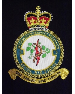 Medium Embroidered Badge - 5 Information Services Squadron